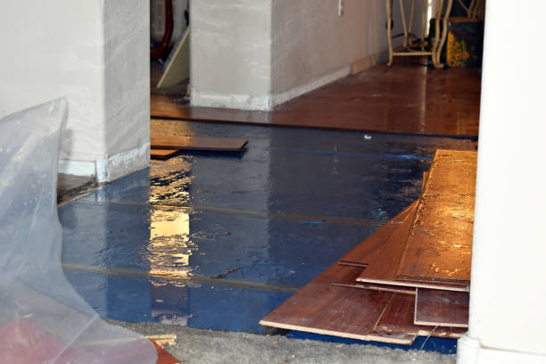 Professional Burst Pipe Cleanup technician working in Lumberton, NC